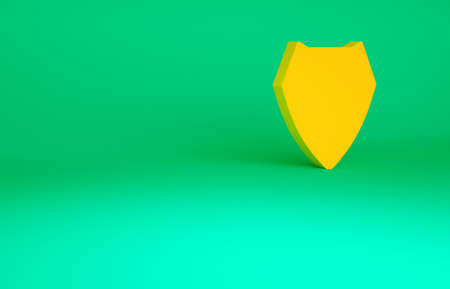 Orange Traditional mexican poncho clothing icon isolated on green background. Minimalism concept. 3d illustration 3D renderの写真素材