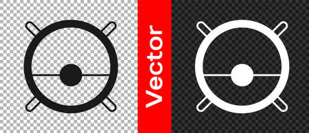 Black Robot vacuum cleaner icon isolated on transparent background. Home smart appliance for automatic vacuuming, digital device for house cleaning. Vectorのイラスト素材