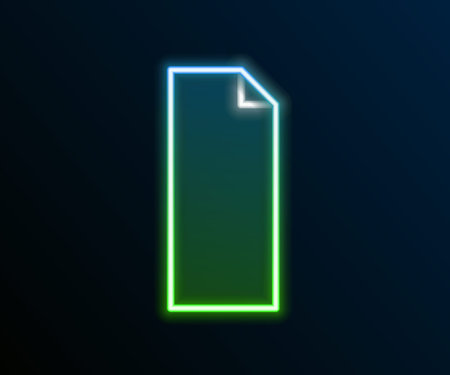 Glowing neon line Grip tape on a skateboard icon isolated on black background. Colorful outline concept. Vectorのイラスト素材