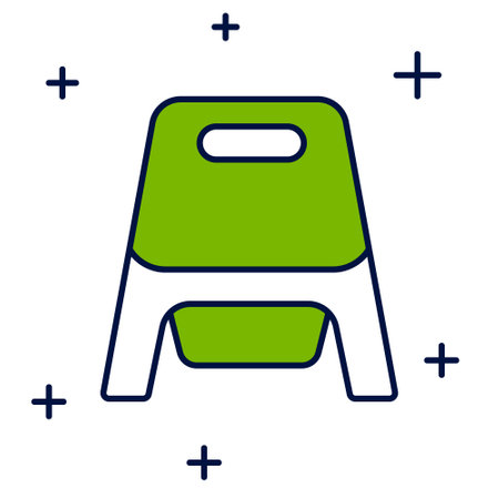 Filled outline Baby potty icon isolated on white background. Chamber pot. Vectorのイラスト素材