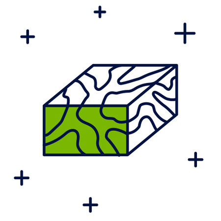 Filled outline Wooden beam icon isolated on white background. Lumber beam plank. Vectorのイラスト素材