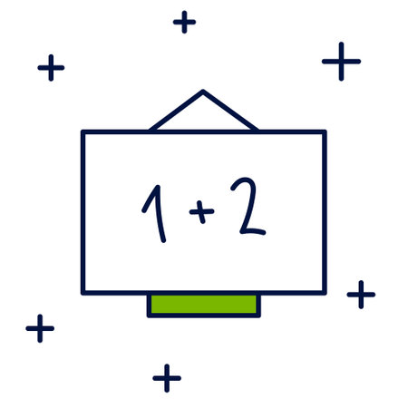 Filled outline Chalkboard icon isolated on white background. School Blackboard sign. Vectorのイラスト素材