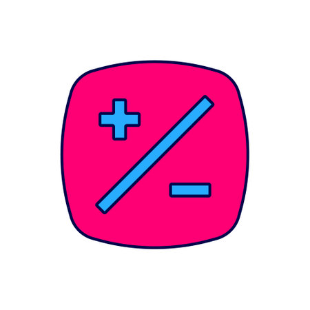 Filled outline Exposure compensation icon isolated on white background. Vectorのイラスト素材