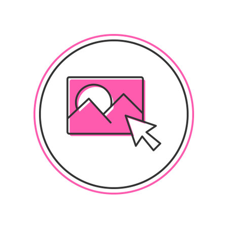 Filled outline Photo retouching icon isolated on white background. Photographer, photography, retouch icon. Vectorのイラスト素材