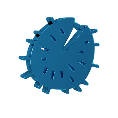 Blue Chestnut icon isolated on transparent background. Barbed and strong chestnut.の写真素材