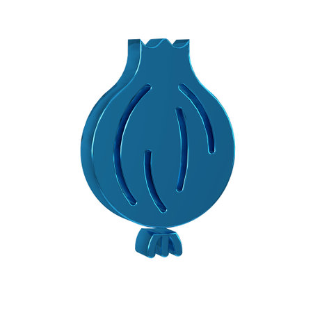 Blue Garlic icon isolated on transparent background.の写真素材