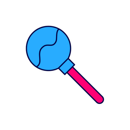 Filled outline Lollipop icon isolated on white background. Food, delicious symbol. Happy Halloween party. Vectorのイラスト素材