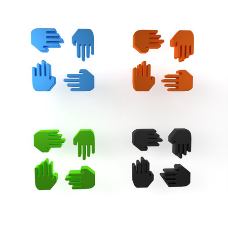 Colorful Project team base icon isolated on white background. Business analysis and planning,...