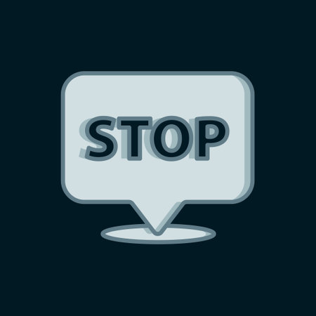 Line Protest icon isolated on black background. Meeting, protester, picket, speech, banner, protest placard, petition, leader, leaflet. Flat filled outline style with shadow Vectorのイラスト素材