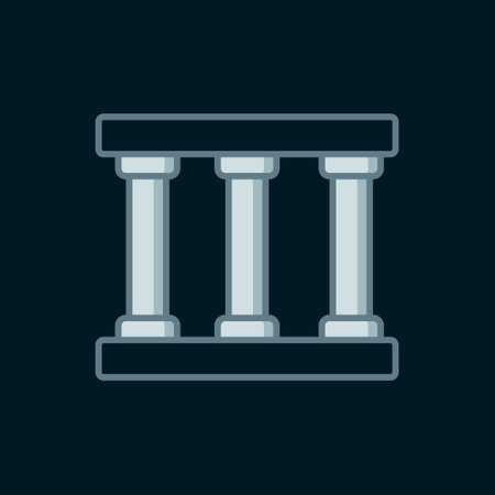 Line Prison window icon isolated on black background. Flat filled outline style with shadow. Vector.のイラスト素材