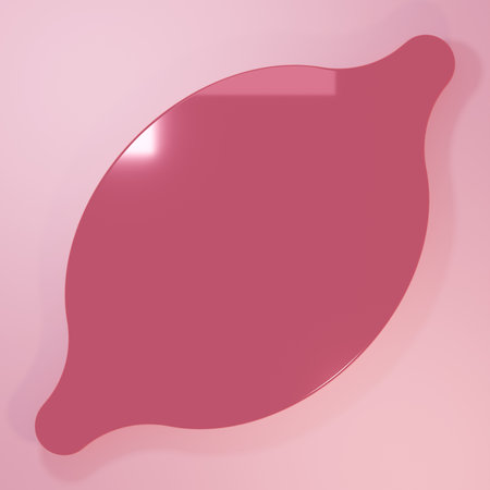 Pink Lemon icon isolated on pink background. Minimalism concept. 3D render illustration.の写真素材