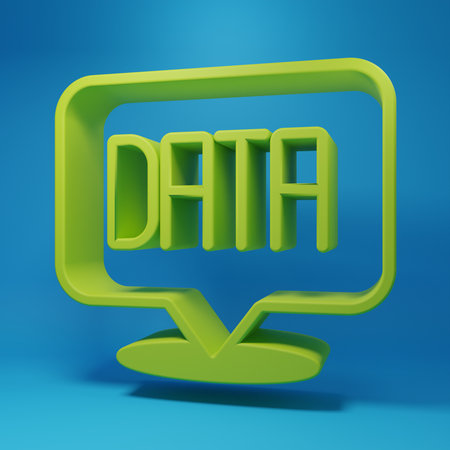 Green Financial growth increase icon isolated on blue background. Increasing revenue. Minimalism...