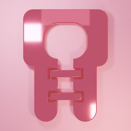 Pink Life jacket icon isolated on pink background. Life vest icon. Extreme sport. Sport equipment. Minimalism concept. 3D render illustration.の写真素材