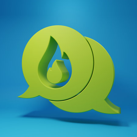Green Telephone with emergency call 911 icon isolated on blue background. Police, ambulance, fire...