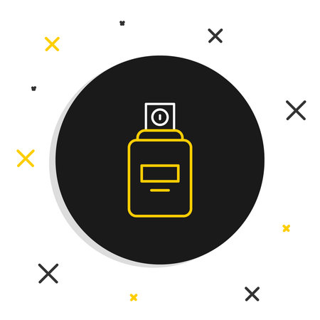 Line Perfume icon isolated on white background. Colorful outline concept. Vector.のイラスト素材