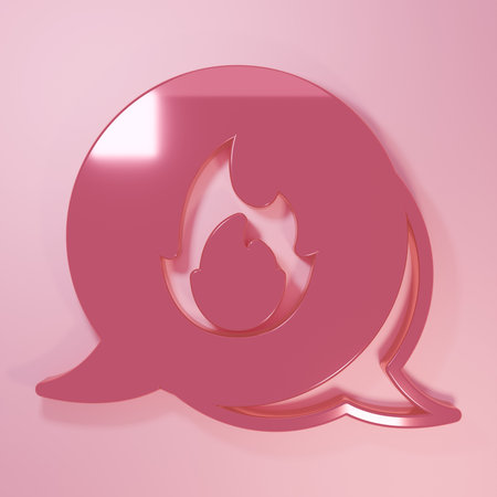 Pink Telephone with emergency call 911 icon isolated on pink background. Minimalism concept. 3D render illustration.の写真素材