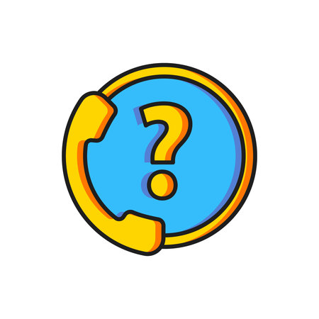 Color Telephone 24 hours support icon isolated on white background. All-day customer support call-center. Full time call services. Flat filled outline style with shadow. Vector.のイラスト素材