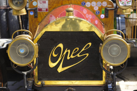 LANDSBERG, GERMANY - JULY 9: Oldtimer rallye for at least 80 years old antique cars with Opel, built...