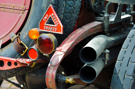 LANDSBERG, GERMANY - JULY 12, 2014: Public oldtimer rally in Bavarian city Landsberg for at least 80...