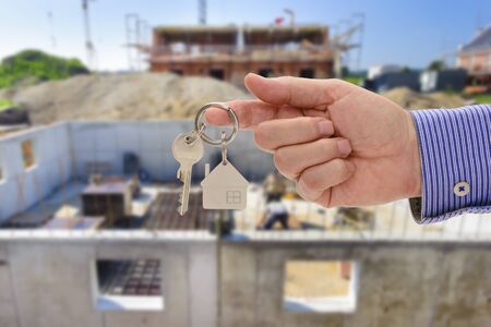 key in hand for new home and real estateの写真素材