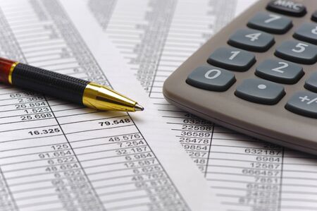financial chart of stock market 