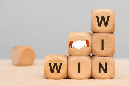 change and chance printed on cubes