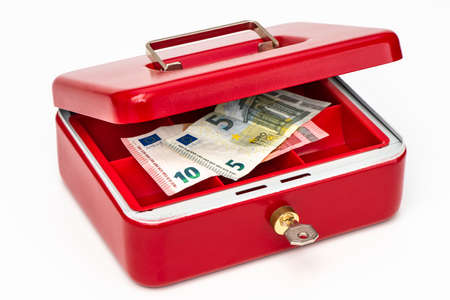 Cash box with little cash