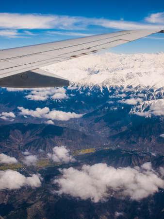 Bird eye view above Himalaya