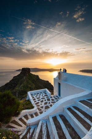 Church in Santorini islandの写真素材