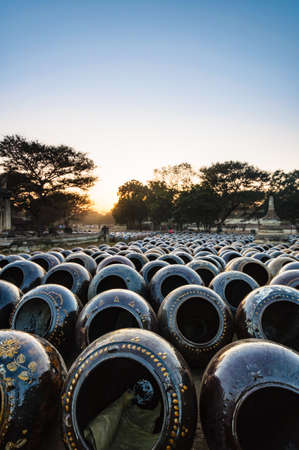 Field of jars in Bagan, Myanmar