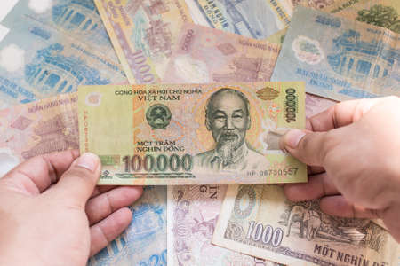 Vietnamese banknoteの写真素材