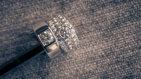 Rings newlywedsの写真素材