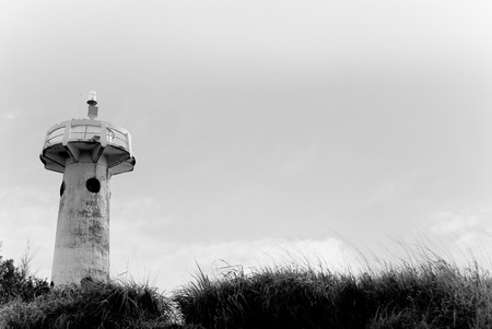 Black and White Lighthouseの写真素材