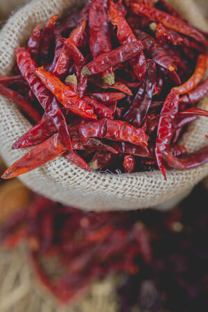Dried chilliの写真素材