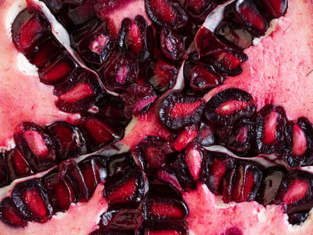 Pomegranate isolated on white background and full depth of field.の写真素材