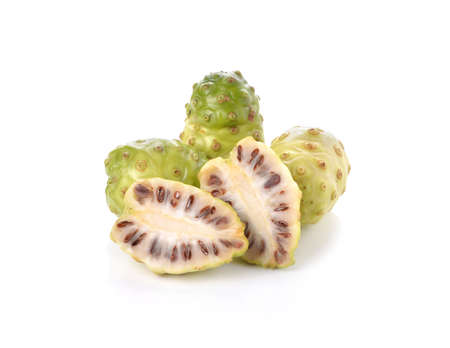 Exotic Fruit - Noni on white backgroundの写真素材