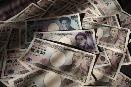 Japanese yen moneyの写真素材