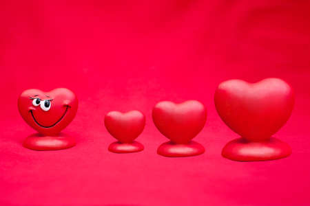 Sale Valentines Day with happy love heartの写真素材