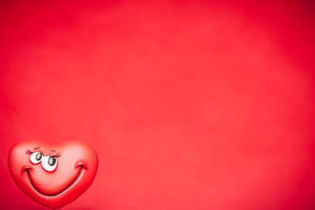 Happy red love heart Valentines Dayの写真素材