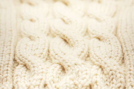 Knitting yarn texture macro photo, close up