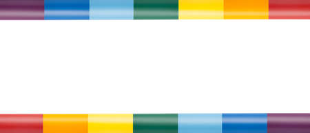 texture of the material vinyl border rainbow color for the site and collagesの写真素材