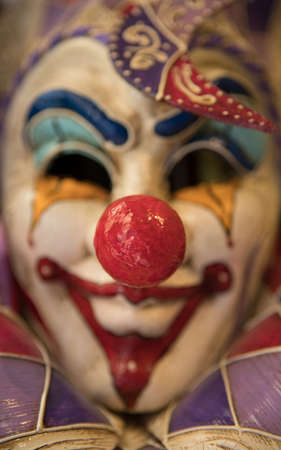 Clown Mask close up background.の写真素材