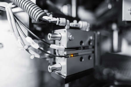 Sheet metalworking cnc press brake laser gridの写真素材