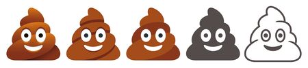 Happy poo pileのイラスト素材
