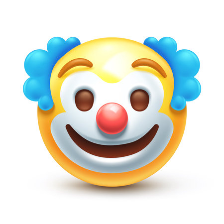 Circus clown emojiのイラスト素材