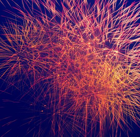  many-colloured salute in the skyの写真素材