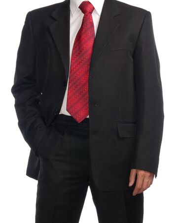 Businessman isolated on whiteの写真素材