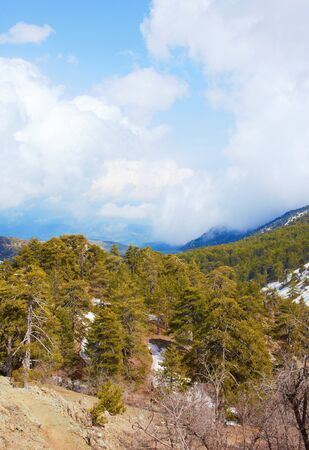 View from mountain Troodos, Cyprusの写真素材