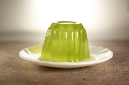green jelly dishの写真素材