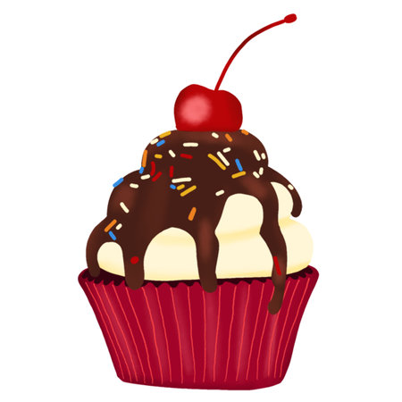 chocolate cake with lycheeの写真素材